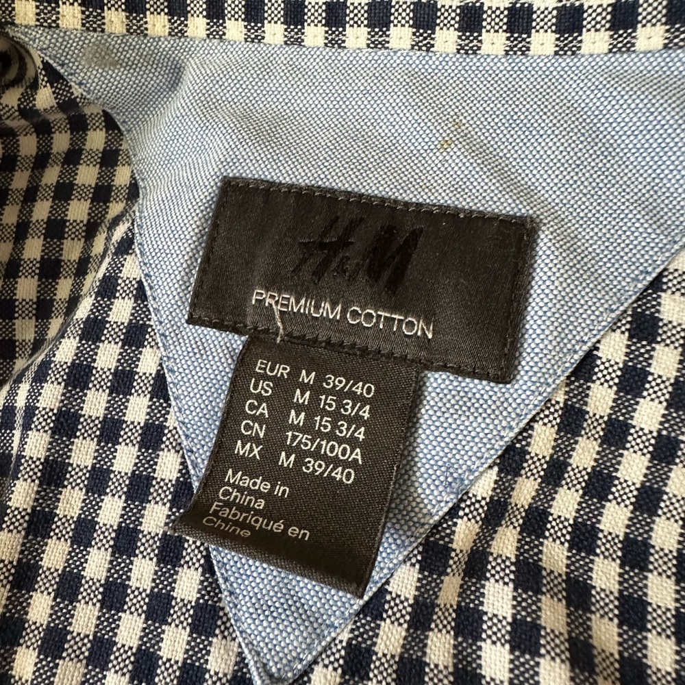 H&M Checked Button Down - image 4